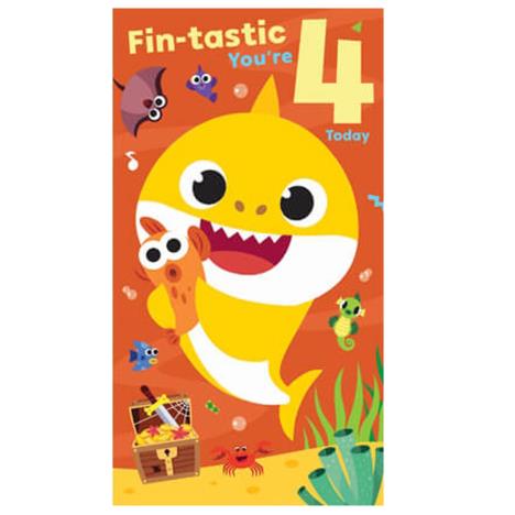 4 Today Baby Shark 4th Birthday Card £2.45